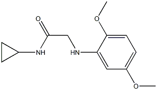 N-cyclopropyl-2-[(2,5-dimethoxyphenyl)amino]acetamide Struktur