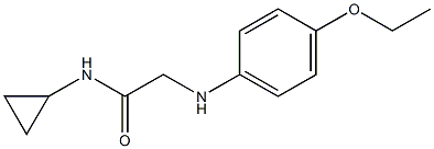 N-cyclopropyl-2-[(4-ethoxyphenyl)amino]acetamide Struktur