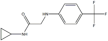 N-cyclopropyl-2-{[4-(trifluoromethyl)phenyl]amino}acetamide Struktur