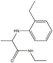 N-ethyl-2-[(2-ethylphenyl)amino]propanamide Struktur