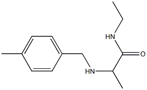 N-ethyl-2-{[(4-methylphenyl)methyl]amino}propanamide Struktur