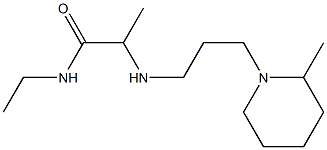 N-ethyl-2-{[3-(2-methylpiperidin-1-yl)propyl]amino}propanamide Struktur