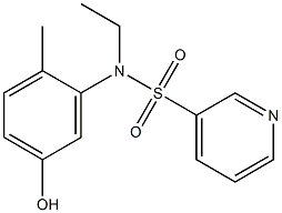 N-ethyl-N-(5-hydroxy-2-methylphenyl)pyridine-3-sulfonamide Struktur