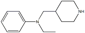 N-ethyl-N-(piperidin-4-ylmethyl)aniline Struktur