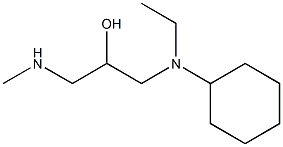 N-ethyl-N-[2-hydroxy-3-(methylamino)propyl]cyclohexanamine Struktur