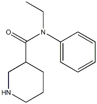 N-ethyl-N-phenylpiperidine-3-carboxamide Struktur