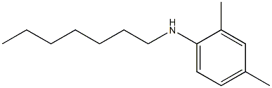 N-heptyl-2,4-dimethylaniline Struktur