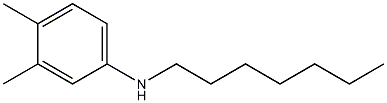 N-heptyl-3,4-dimethylaniline Struktur