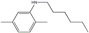 N-hexyl-2,5-dimethylaniline Struktur