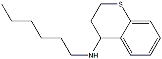 N-hexyl-3,4-dihydro-2H-1-benzothiopyran-4-amine Struktur