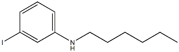 N-hexyl-3-iodoaniline Struktur