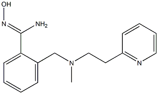 N'-hydroxy-2-({methyl[2-(pyridin-2-yl)ethyl]amino}methyl)benzene-1-carboximidamide Struktur