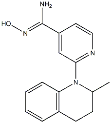 N'-hydroxy-2-(2-methyl-3,4-dihydroquinolin-1(2H)-yl)pyridine-4-carboximidamide Struktur