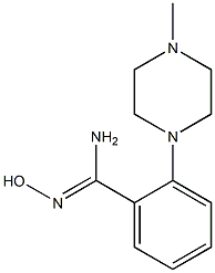 N'-hydroxy-2-(4-methylpiperazin-1-yl)benzene-1-carboximidamide Struktur