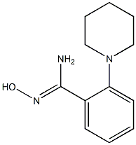 N'-hydroxy-2-(piperidin-1-yl)benzene-1-carboximidamide Struktur