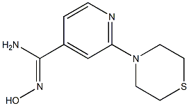 N'-hydroxy-2-(thiomorpholin-4-yl)pyridine-4-carboximidamide Struktur