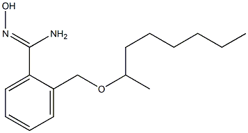 N'-hydroxy-2-[(octan-2-yloxy)methyl]benzene-1-carboximidamide Struktur