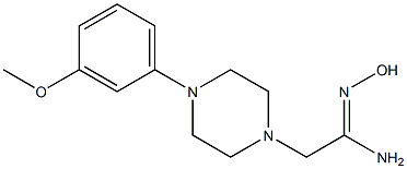 N'-hydroxy-2-[4-(3-methoxyphenyl)piperazin-1-yl]ethanimidamide Struktur