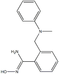 N'-hydroxy-2-{[methyl(phenyl)amino]methyl}benzenecarboximidamide Struktur