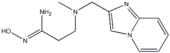 N'-hydroxy-3-({imidazo[1,2-a]pyridin-2-ylmethyl}(methyl)amino)propanimidamide Struktur