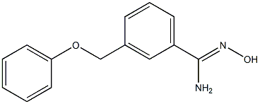 N'-hydroxy-3-(phenoxymethyl)benzenecarboximidamide Struktur