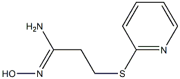 N'-hydroxy-3-(pyridin-2-ylsulfanyl)propanimidamide Struktur