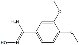 N'-hydroxy-3,4-dimethoxybenzene-1-carboximidamide Struktur