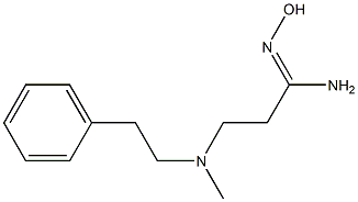 N'-hydroxy-3-[methyl(2-phenylethyl)amino]propanimidamide Struktur