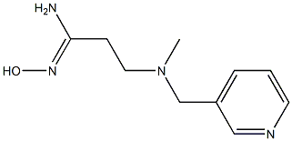 N'-hydroxy-3-[methyl(pyridin-3-ylmethyl)amino]propanimidamide Struktur