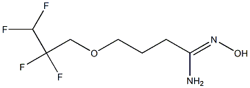 N'-hydroxy-4-(2,2,3,3-tetrafluoropropoxy)butanimidamide Struktur