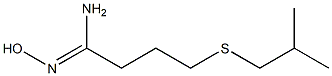 N'-hydroxy-4-[(2-methylpropyl)sulfanyl]butanimidamide Struktur