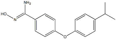 N'-hydroxy-4-[4-(propan-2-yl)phenoxy]benzene-1-carboximidamide Struktur