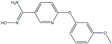 N'-hydroxy-6-(3-methoxyphenoxy)pyridine-3-carboximidamide Struktur