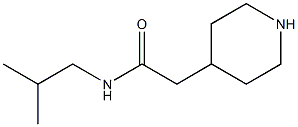 N-isobutyl-2-piperidin-4-ylacetamide Struktur