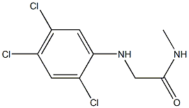 N-methyl-2-[(2,4,5-trichlorophenyl)amino]acetamide Struktur