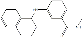 N-methyl-3-(1,2,3,4-tetrahydronaphthalen-1-ylamino)benzamide Struktur