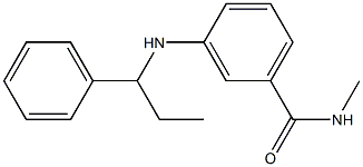 N-methyl-3-[(1-phenylpropyl)amino]benzamide Struktur