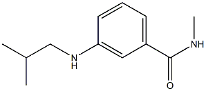 N-methyl-3-[(2-methylpropyl)amino]benzamide Struktur