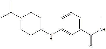 N-methyl-3-{[1-(propan-2-yl)piperidin-4-yl]amino}benzamide Struktur