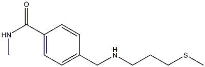 N-methyl-4-({[3-(methylsulfanyl)propyl]amino}methyl)benzamide Struktur