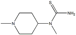 N-methyl-N-(1-methylpiperidin-4-yl)thiourea Struktur