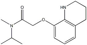 N-methyl-N-(propan-2-yl)-2-(1,2,3,4-tetrahydroquinolin-8-yloxy)acetamide Struktur