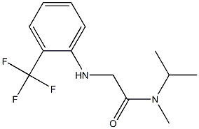 N-methyl-N-(propan-2-yl)-2-{[2-(trifluoromethyl)phenyl]amino}acetamide Struktur