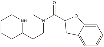 N-methyl-N-[2-(piperidin-2-yl)ethyl]-2,3-dihydro-1-benzofuran-2-carboxamide Struktur