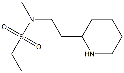 N-methyl-N-[2-(piperidin-2-yl)ethyl]ethane-1-sulfonamide Struktur