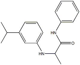 N-phenyl-2-{[3-(propan-2-yl)phenyl]amino}propanamide Struktur