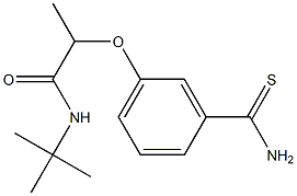 N-tert-butyl-2-(3-carbamothioylphenoxy)propanamide Struktur