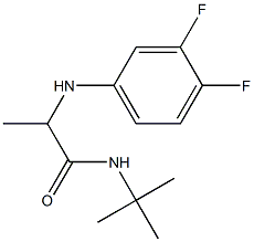 N-tert-butyl-2-[(3,4-difluorophenyl)amino]propanamide Struktur