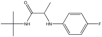 N-tert-butyl-2-[(4-fluorophenyl)amino]propanamide Struktur