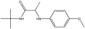 N-tert-butyl-2-[(4-methoxyphenyl)amino]propanamide Struktur